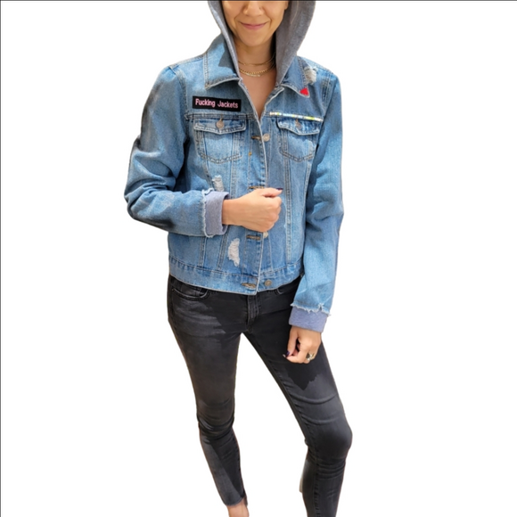 Custom jean jacket nasty dirty habits - Picture 5 of 11